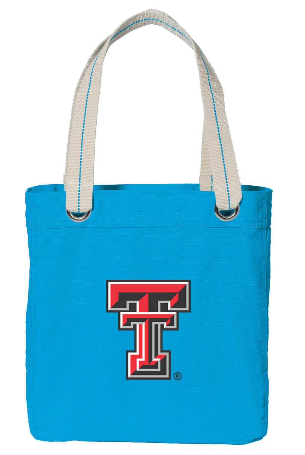 Texas Tech Tote Bag TTU Deluxe Canvas Shoulder Bag