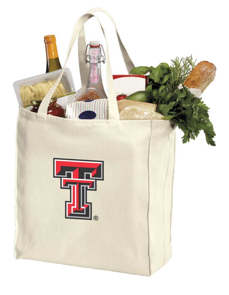 Texas Tech Grocery Shopping Bag TTU Reusable Cotton Bag