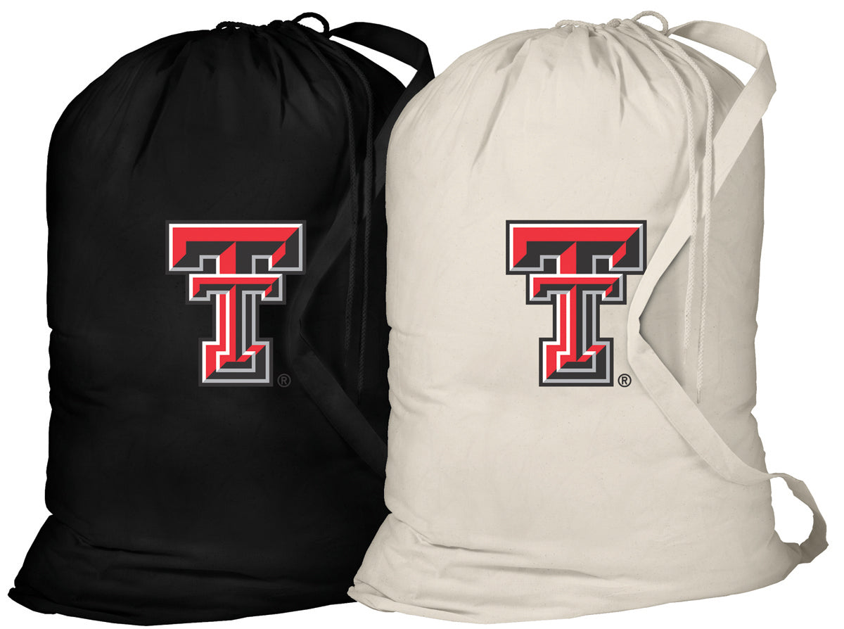 Texas Tech Laundry Bags 2 PC Set TTU Clothes Bags