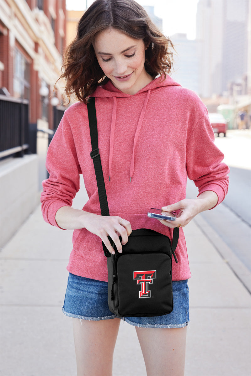 Texas Tech Crossbody Bag TTU Travel Sling Pack