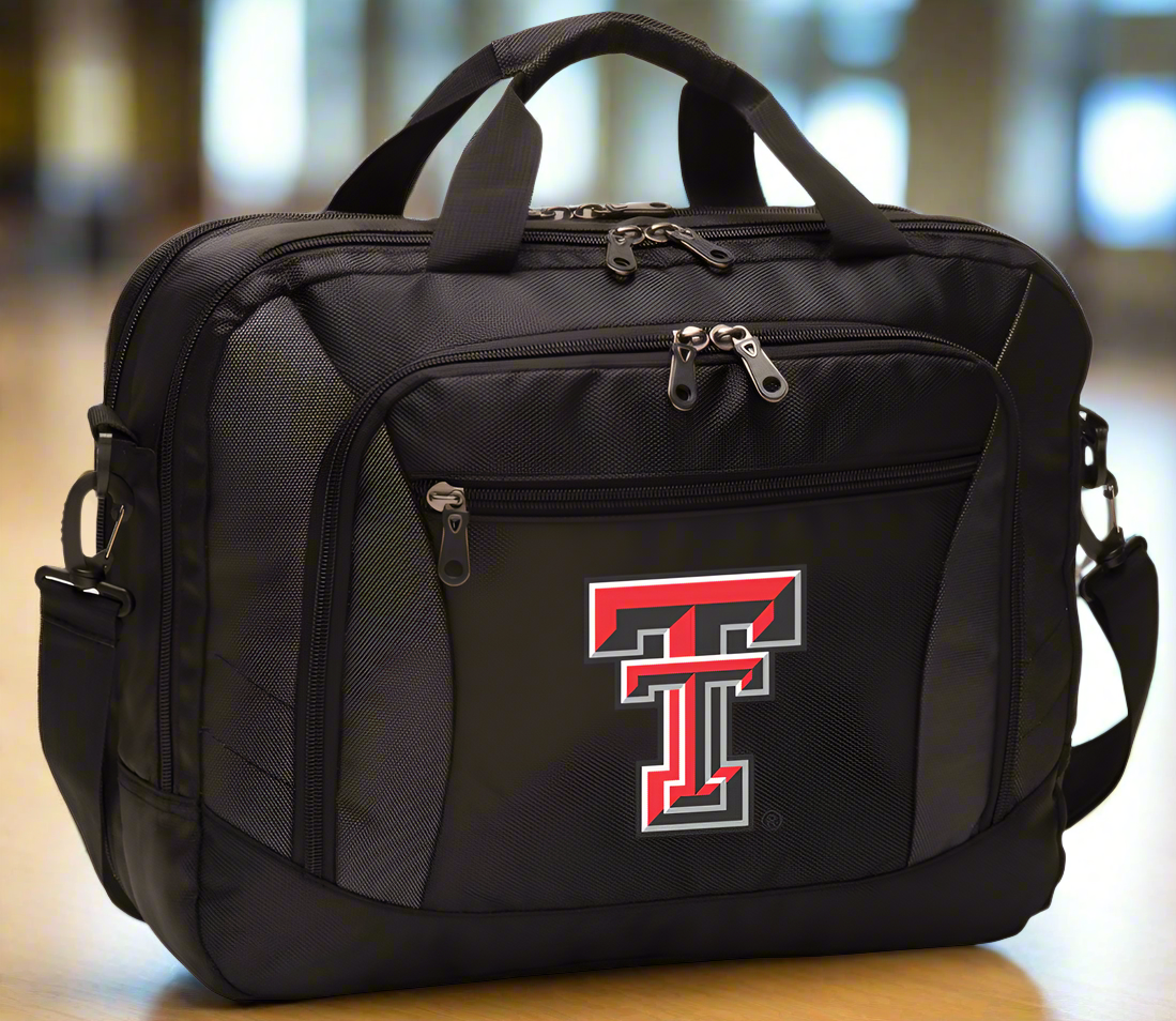 Texas Tech Laptop Computer Bag TTU Messenger Bag Briefcase