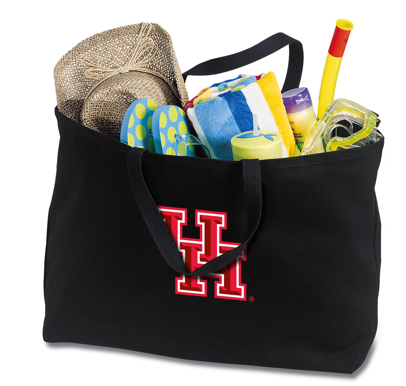 UH Large Tote Bag University of Houston Jumbo Tote for Beach Pool or Travel