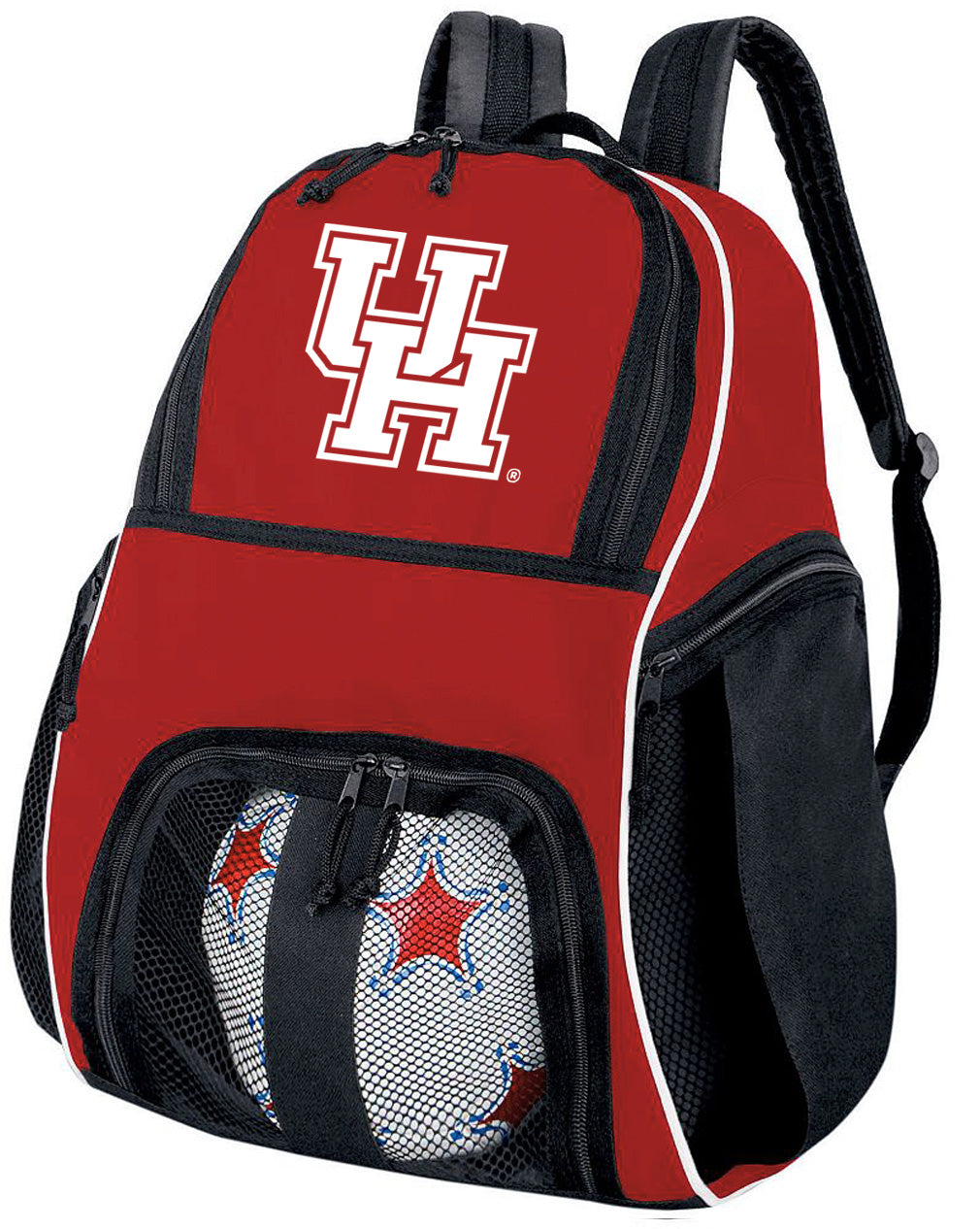 UH Soccer Ball Backpack or University of Houston Volleyball Sports Gear Bag