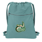 UNC Charlotte Canvas Drawstring Backpack Charlotte 49ers Cotton Cinch Pack Bag