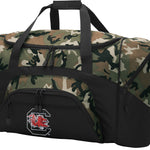 University of South Carolina Large Camo Duffel Bag USC Gamecocks Suitcase or Sports Gear Bag