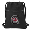 University of South Carolina Canvas Drawstring Backpack USC Gamecocks Cotton Cinch Pack Bag