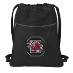 University of South Carolina Canvas Drawstring Backpack USC Gamecocks Cotton Cinch Pack Bag