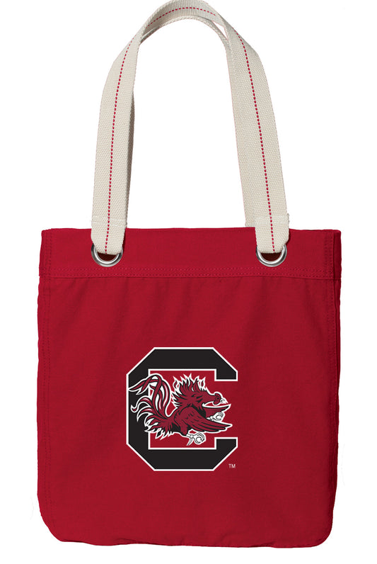 University of South Carolina Tote Bag USC Gamecocks Deluxe Canvas Shoulder Bag