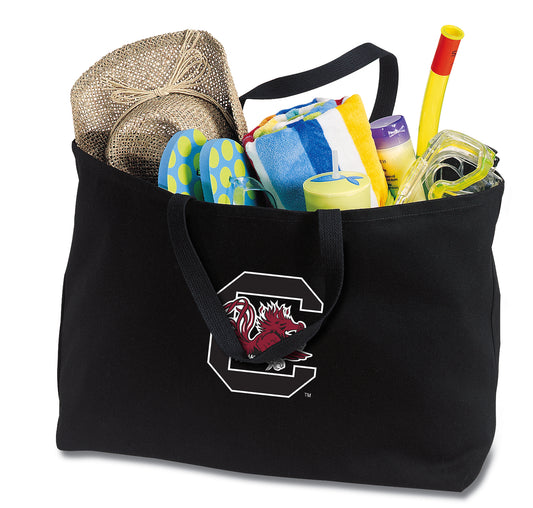 University of South Carolina Large Tote Bag USC Gamecocks Jumbo Tote for Beach Pool or Travel