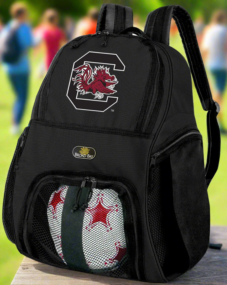 University of South Carolina Soccer Ball Backpack or USC Gamecocks Volleyball Sports Gear Bag