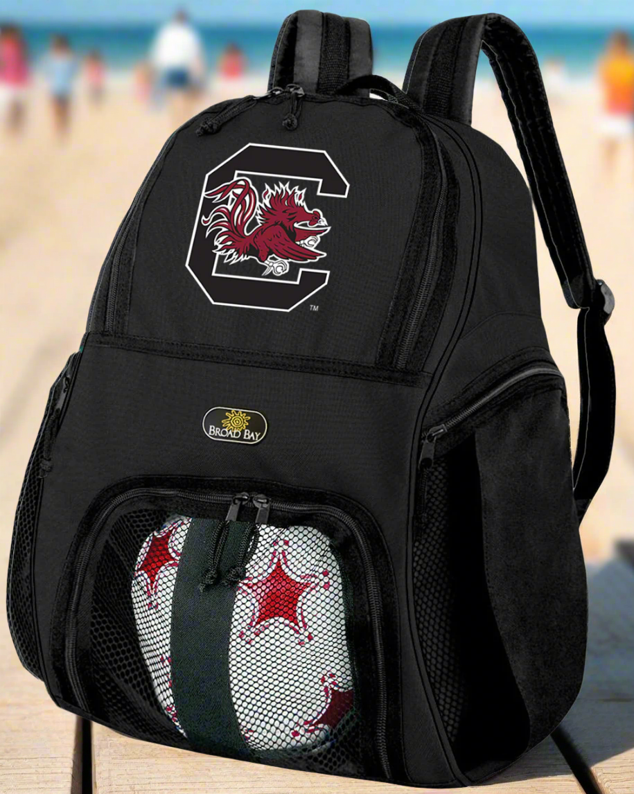 University of South Carolina Soccer Ball Backpack or USC Gamecocks Volleyball Sports Gear Bag