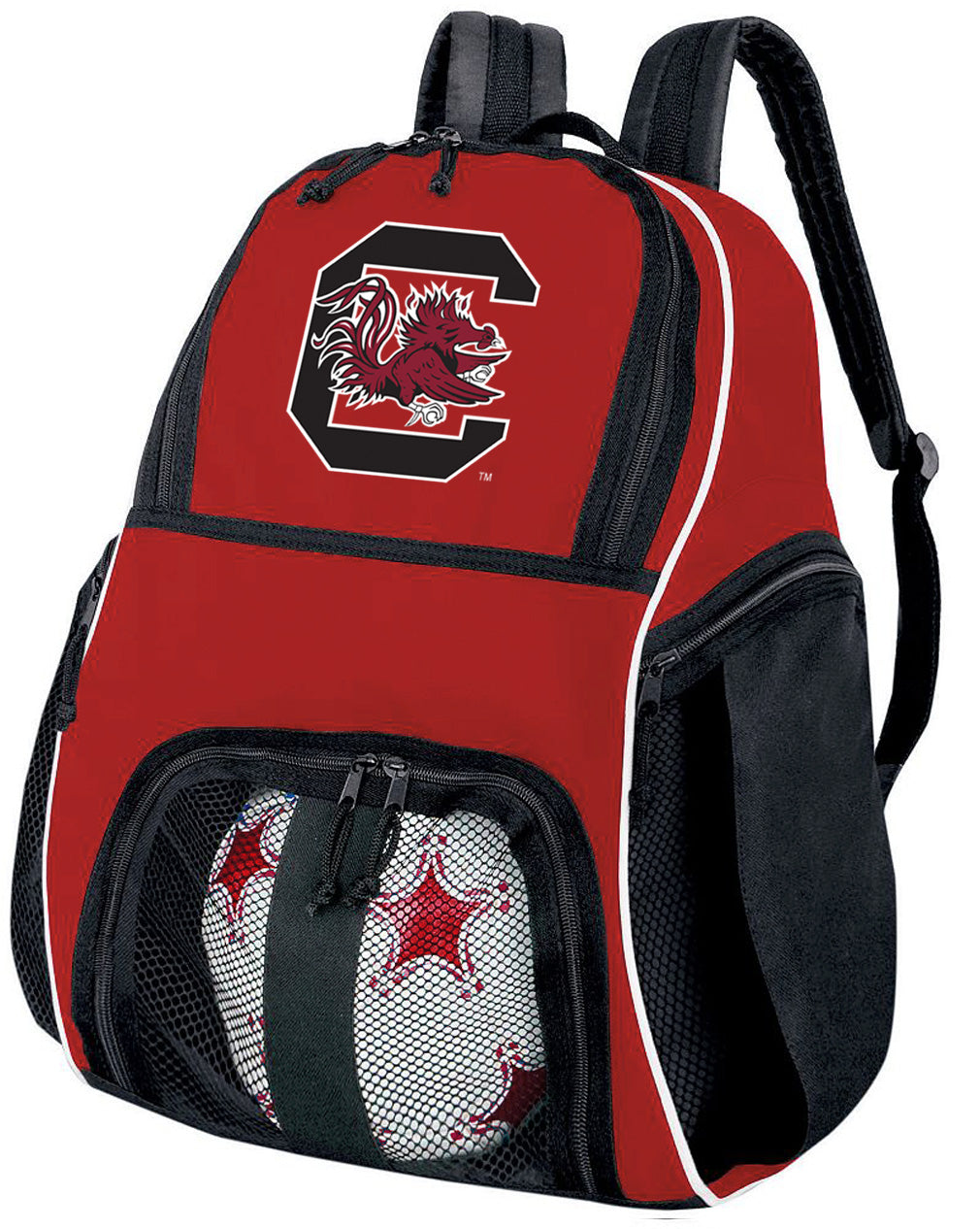 University of South Carolina Soccer Ball Backpack or USC Gamecocks Volleyball Sports Gear Bag