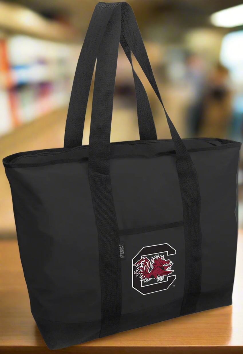 University of South Carolina Tote Bag USC Gamecocks Large Zippered Tote