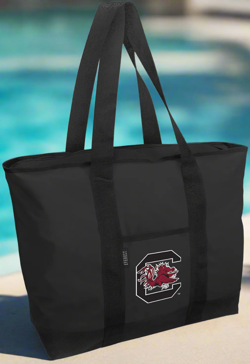 University of South Carolina Tote Bag USC Gamecocks Large Zippered Tote