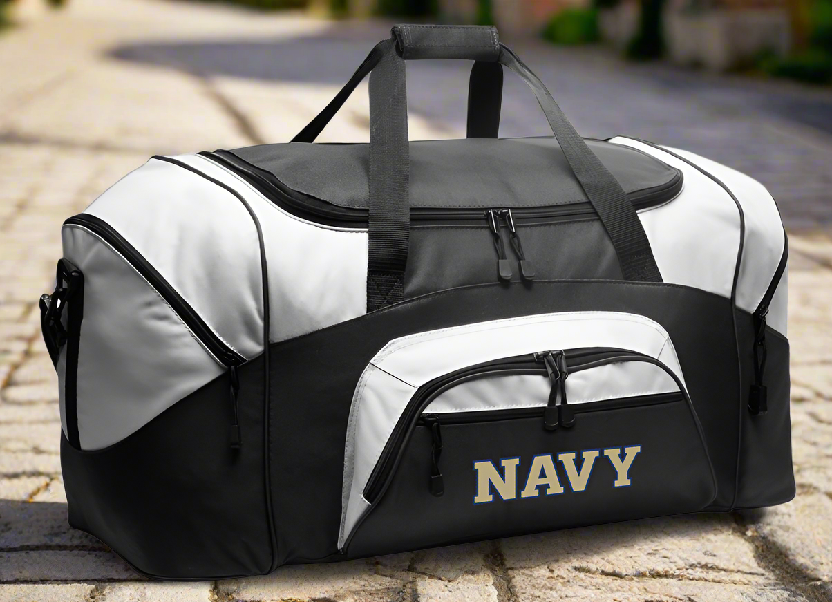 Naval Academy Large Duffel Bag Navy Midshipmen Suitcase Luggage Bag