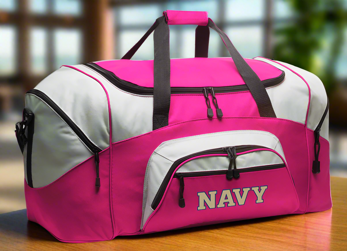 Naval Academy Large Duffel Bag Navy Midshipmen Suitcase Luggage Bag