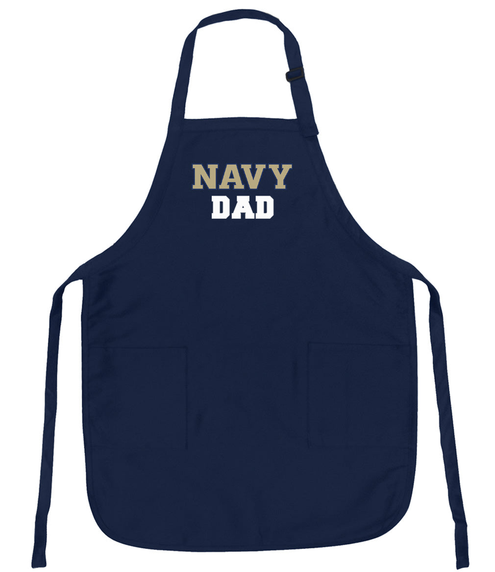 Naval Academy Apron Navy Midshipmen Apron - Stain Resistant Fabric