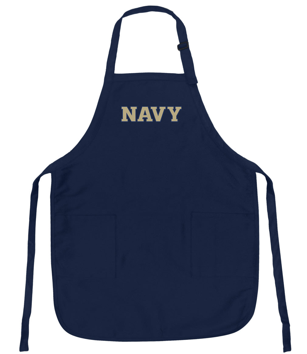 Naval Academy Apron Navy Midshipmen Apron - Stain Resistant Fabric