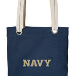 Naval Academy Tote Bag Navy Midshipmen Deluxe Canvas Shoulder Bag