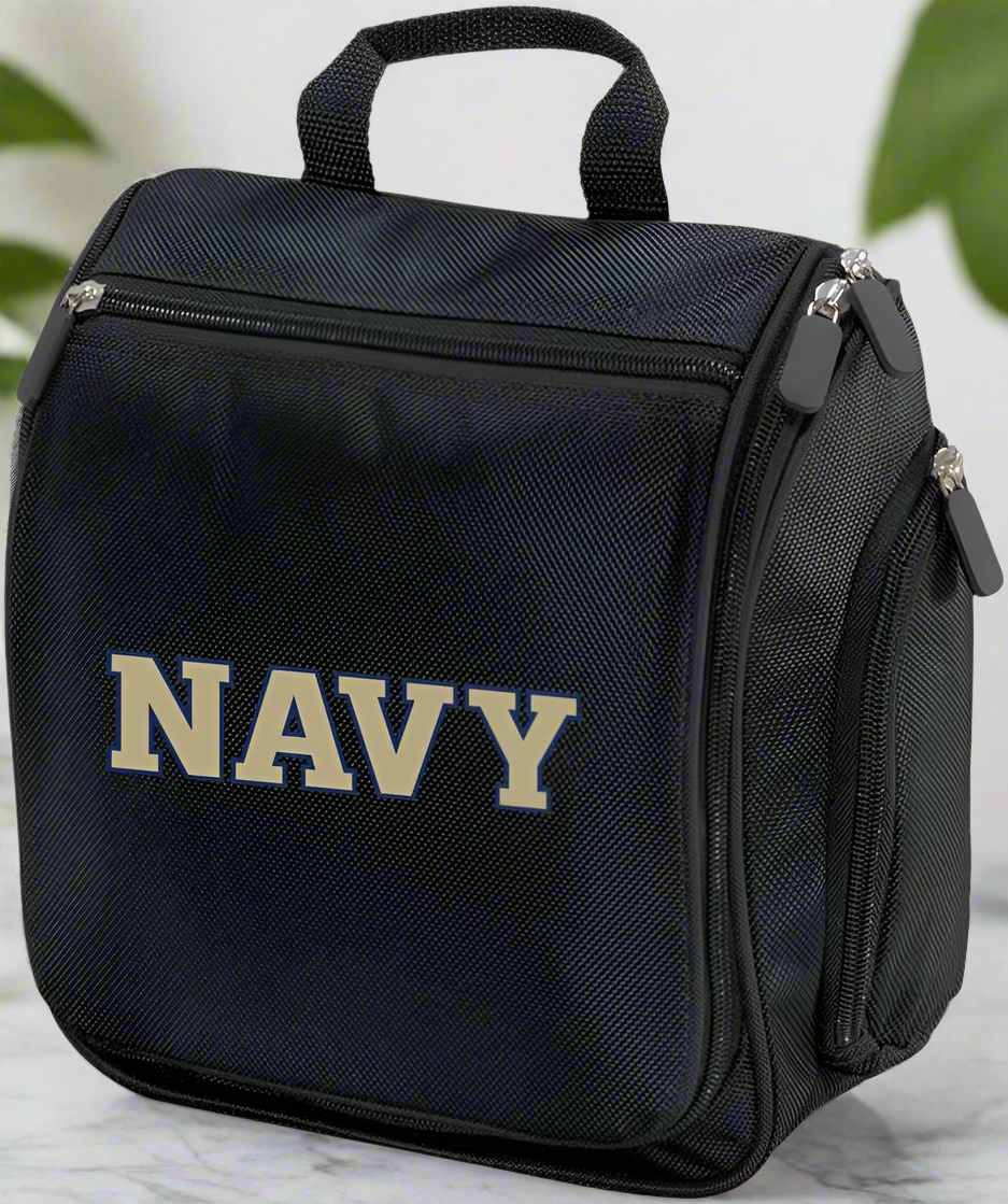 Naval Academy Toiletry Bag or Mens Navy Midshipmen Travel Shaving Kit