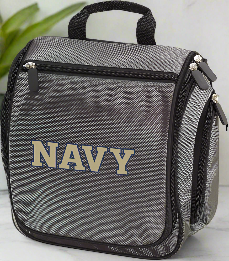 Naval Academy Toiletry Bag or Mens Navy Midshipmen Travel Shaving Kit