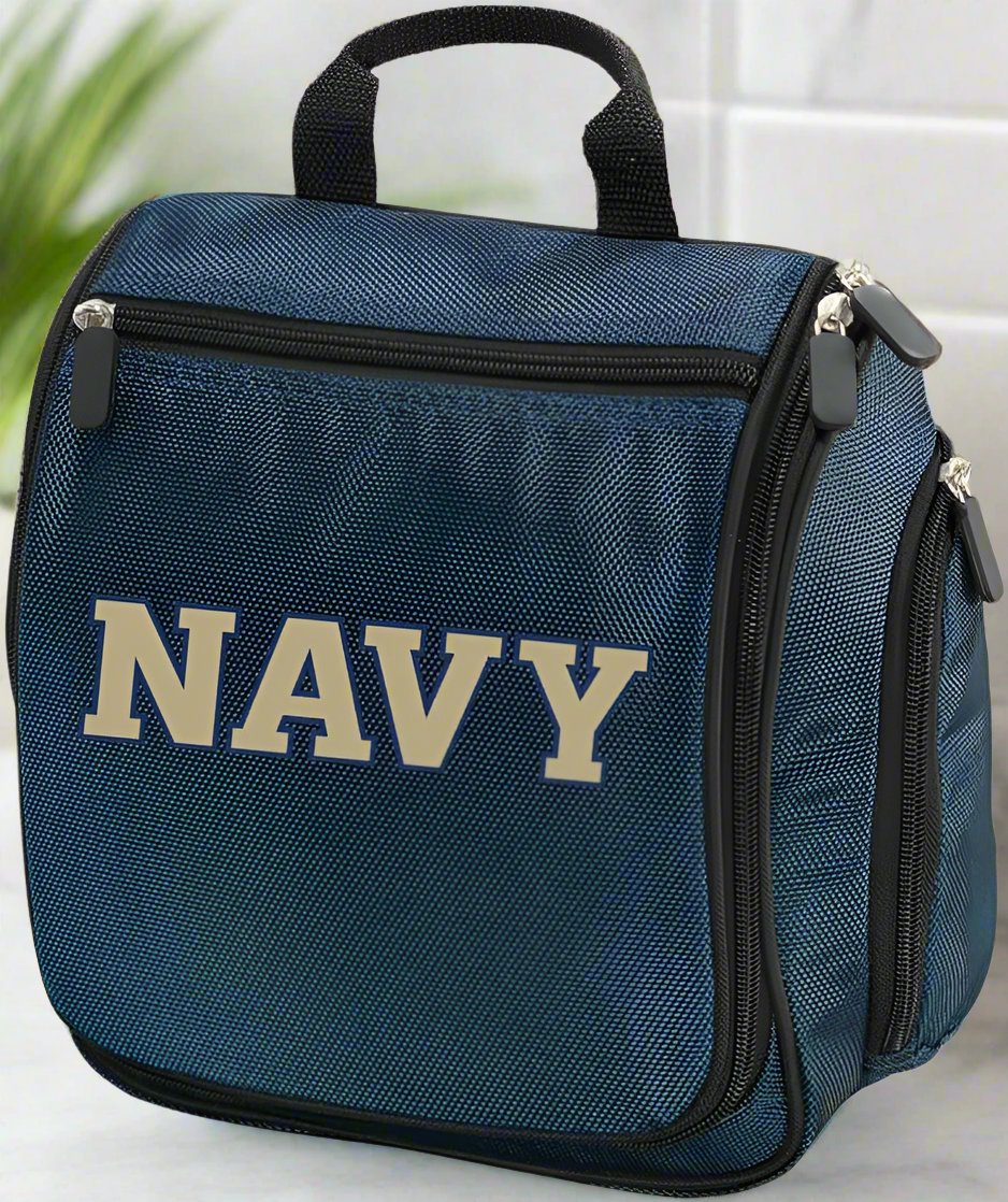 Naval Academy Toiletry Bag or Mens Navy Midshipmen Travel Shaving Kit