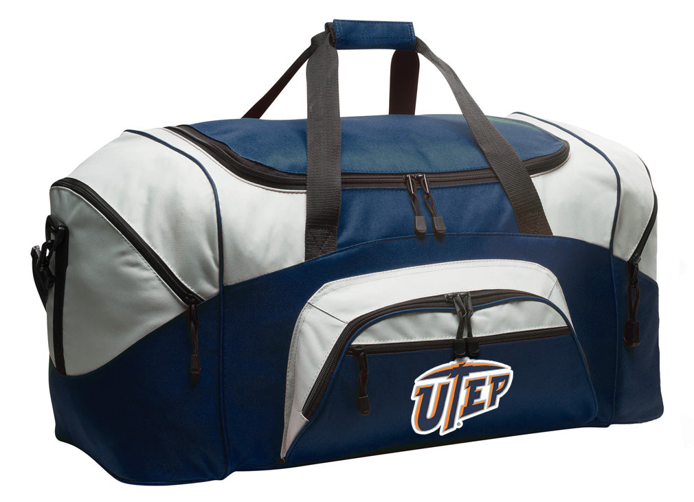 UTEP Large Duffel Bag University of Texas El Paso Suitcase Luggage Bag