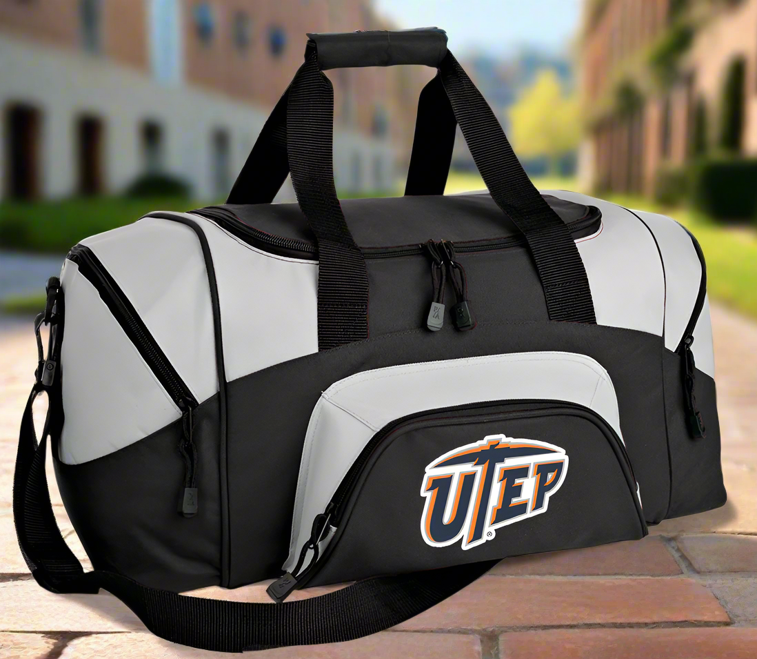 UTEP Small Duffel Bag University of Texas El Paso Carryon Suitcase or Gym Bag