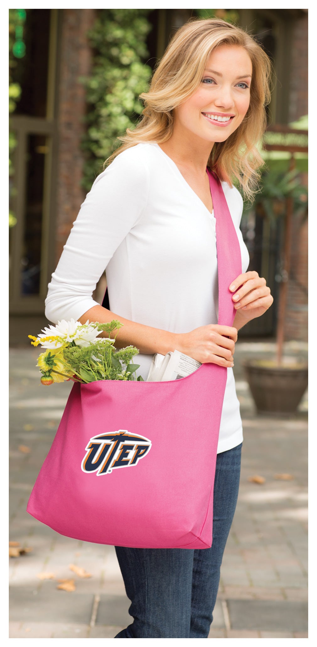 UTEP Cross Body Bag University of Texas El Paso Shoulder Tote Bag - Sling Style