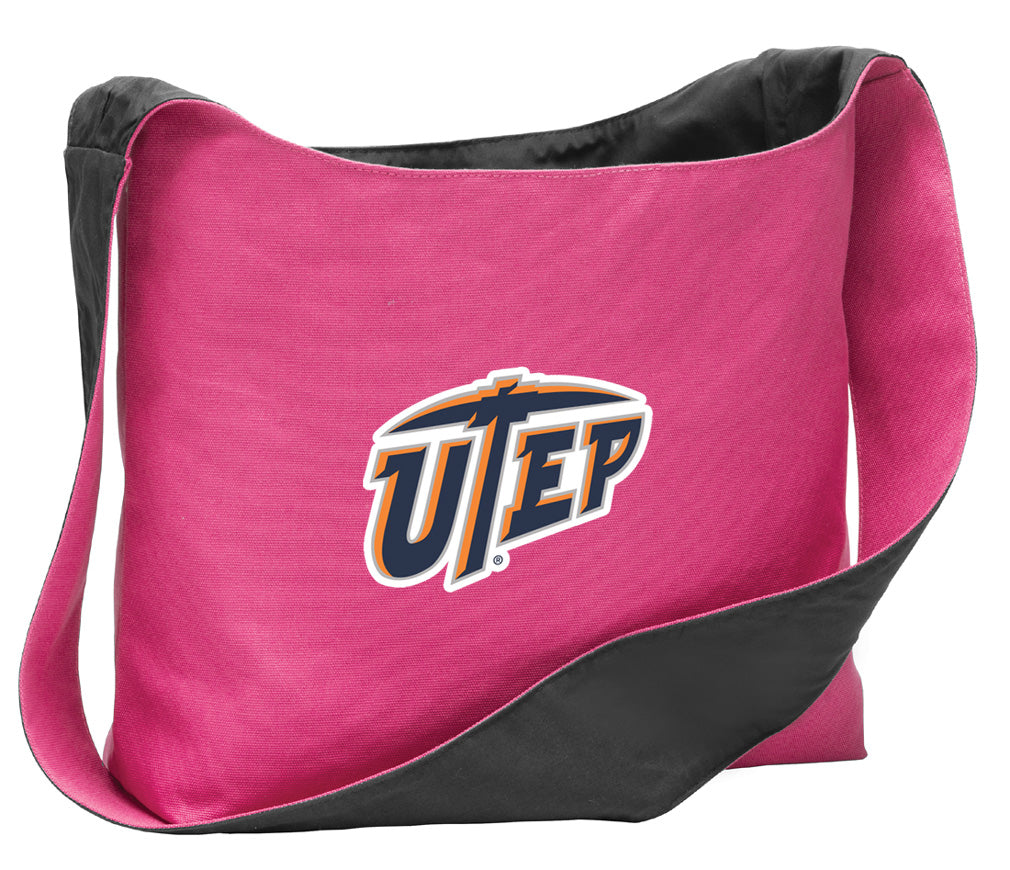 UTEP Cross Body Bag University of Texas El Paso Shoulder Tote Bag - Sling Style