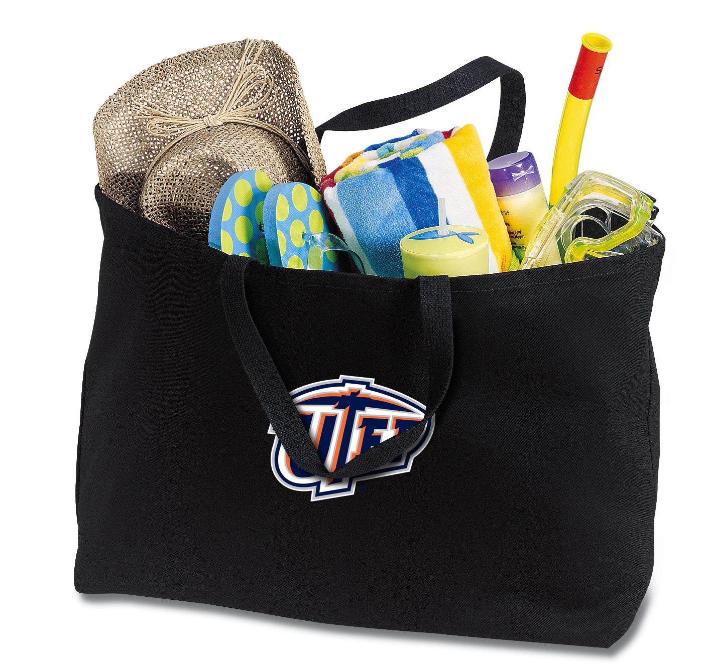 UTEP Large Tote Bag University of Texas El Paso Jumbo Tote for Beach Pool or Travel