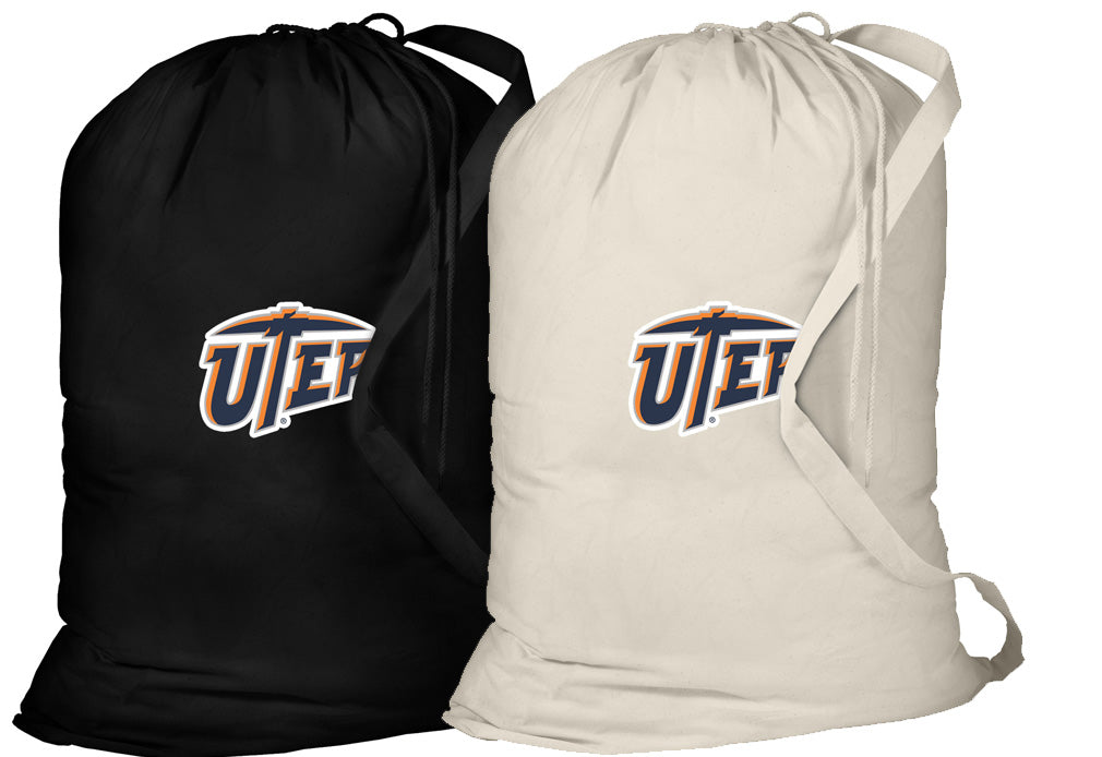 UTEP Laundry Bags 2 PC Set University of Texas El Paso Clothes Bags