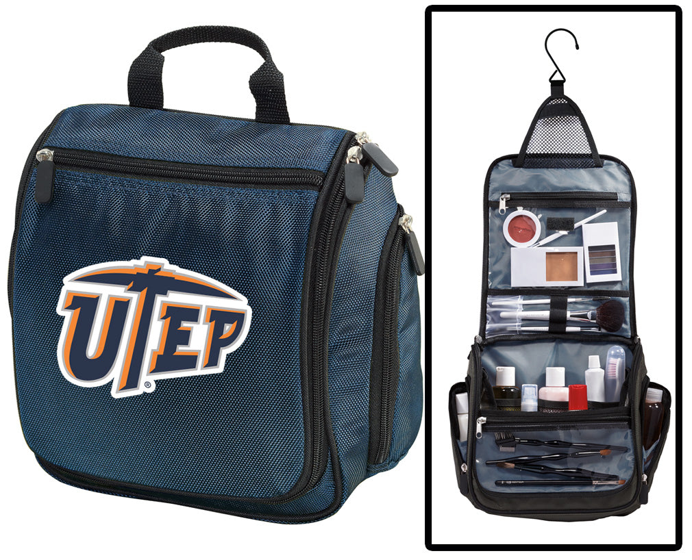 UTEP Toiletry Bag or Mens University of Texas El Paso Travel Shaving Kit
