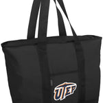 UTEP Tote Bag University of Texas El Paso Large Zippered Tote