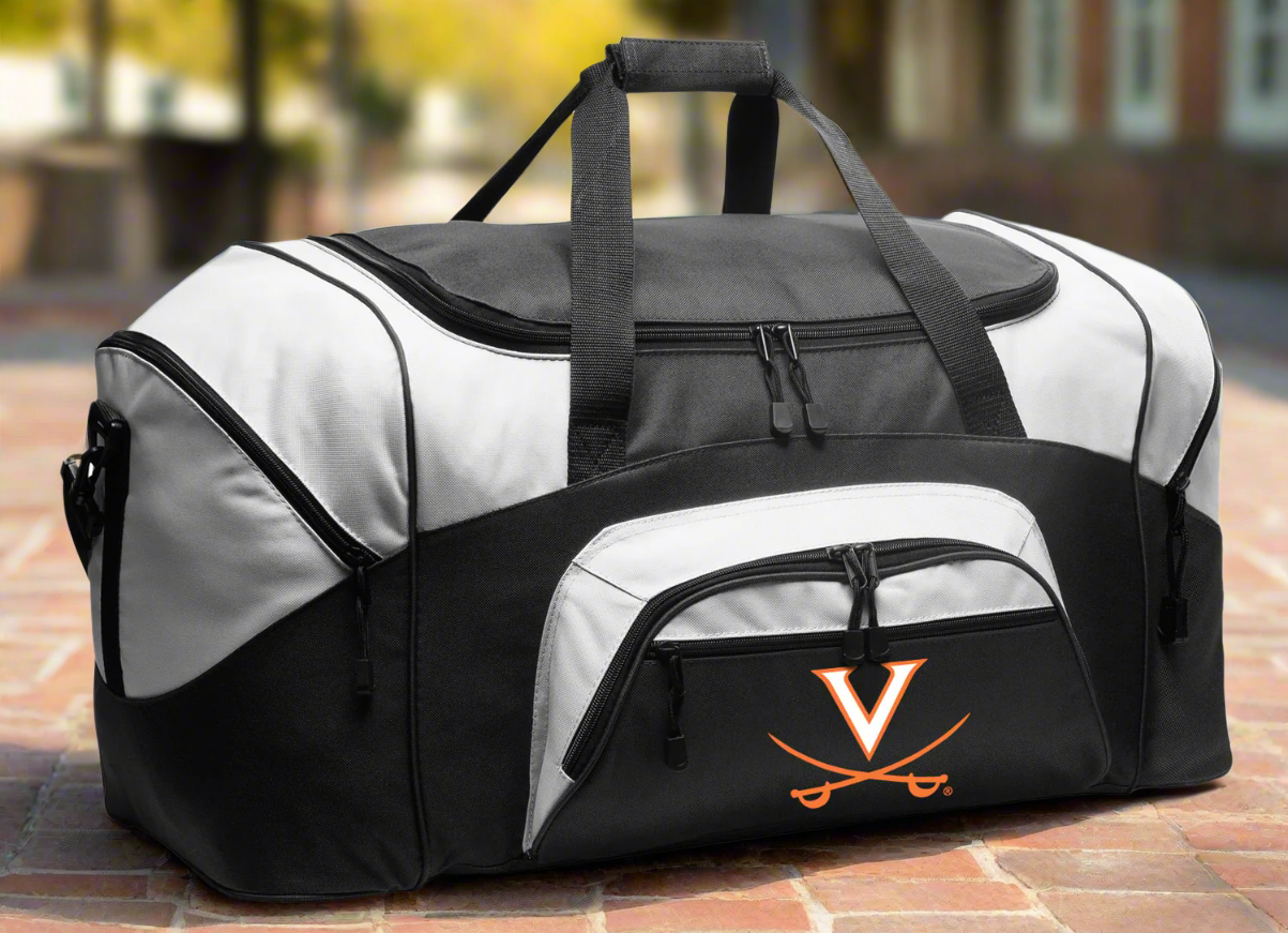 UVA Large Duffel Bag University of Virginia Suitcase Luggage Bag