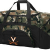 UVA Large Camo Duffel Bag University of Virginia Suitcase or Sports Gear Bag