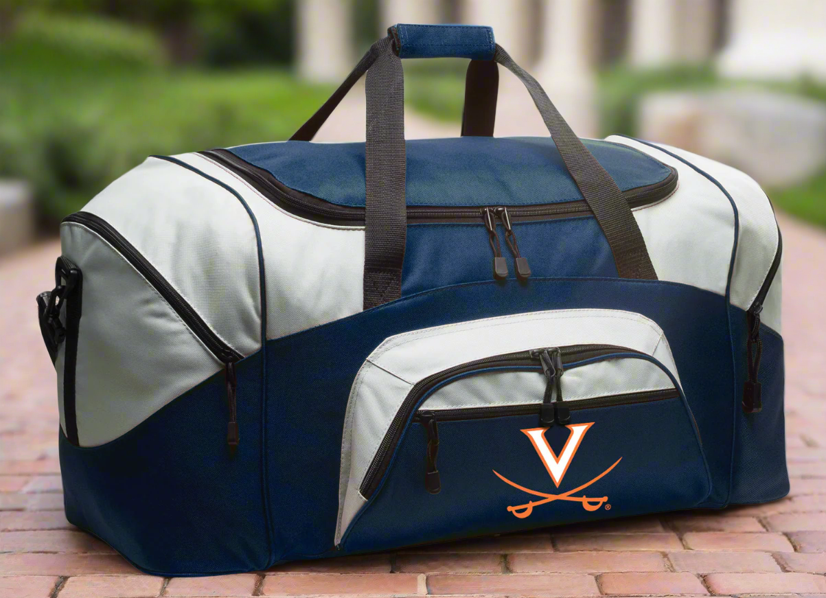 UVA Large Duffel Bag University of Virginia Suitcase Luggage Bag