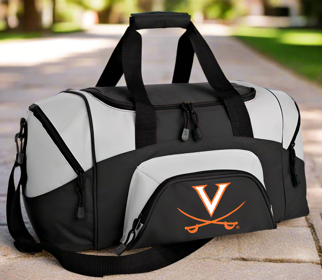 UVA Duffel Bag or Carryon Small University of Virginia Suitcase or Gym Bag