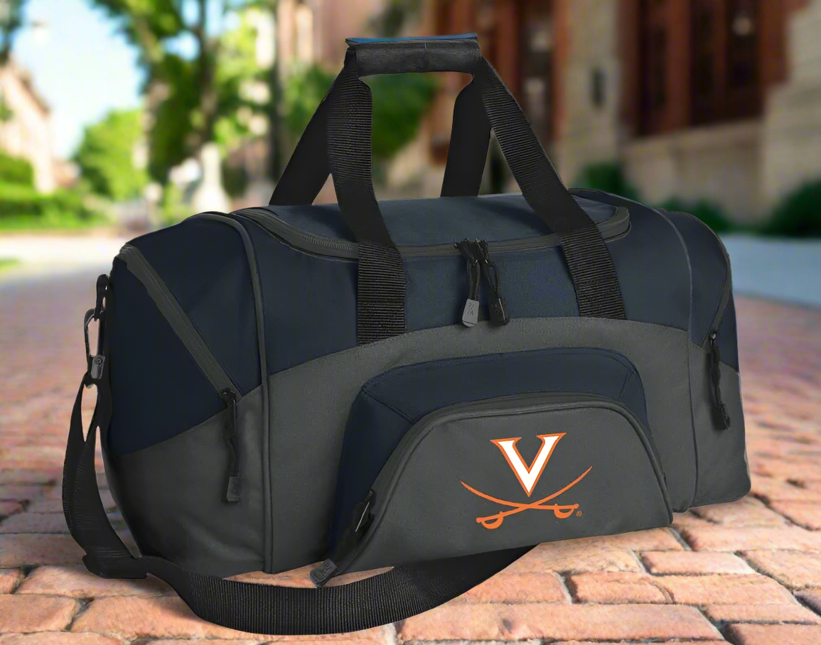 UVA Duffel Bag or Carryon Small University of Virginia Suitcase or Gym Bag