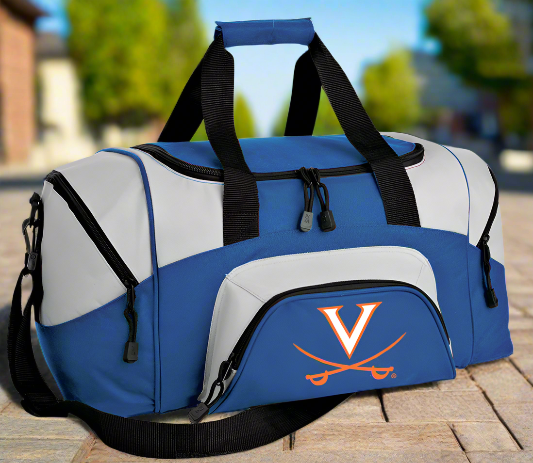 UVA Duffel Bag or Carryon Small University of Virginia Suitcase or Gym Bag