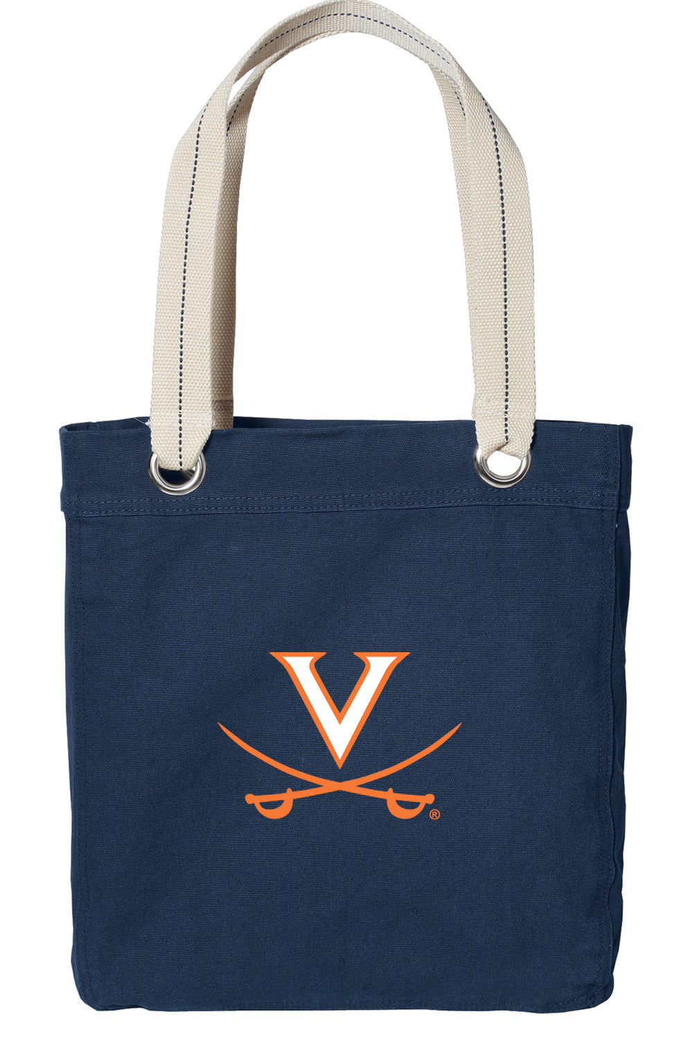 UVA Tote Bag University of Virginia Deluxe Canvas Shoulder Bag