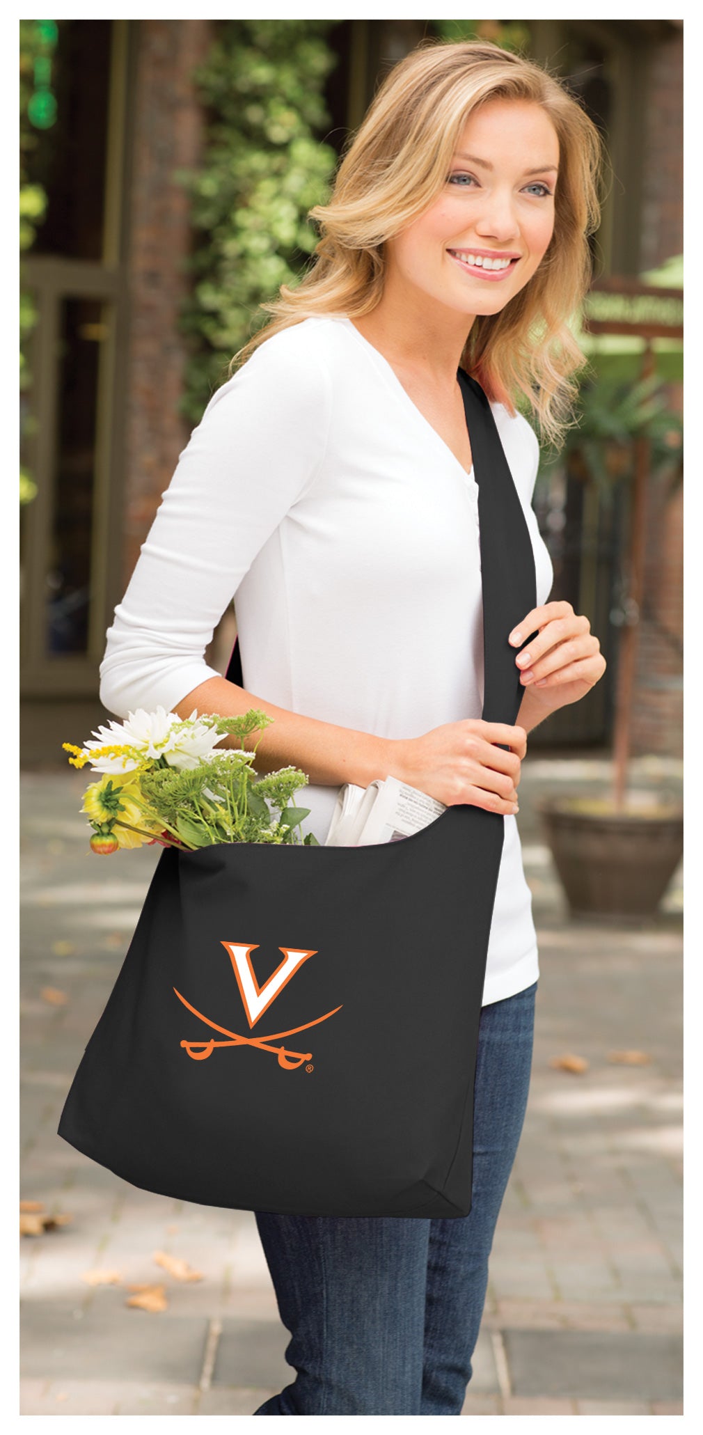 UVA Cross Body Bag University of Virginia Shoulder Tote Bag - Sling Style