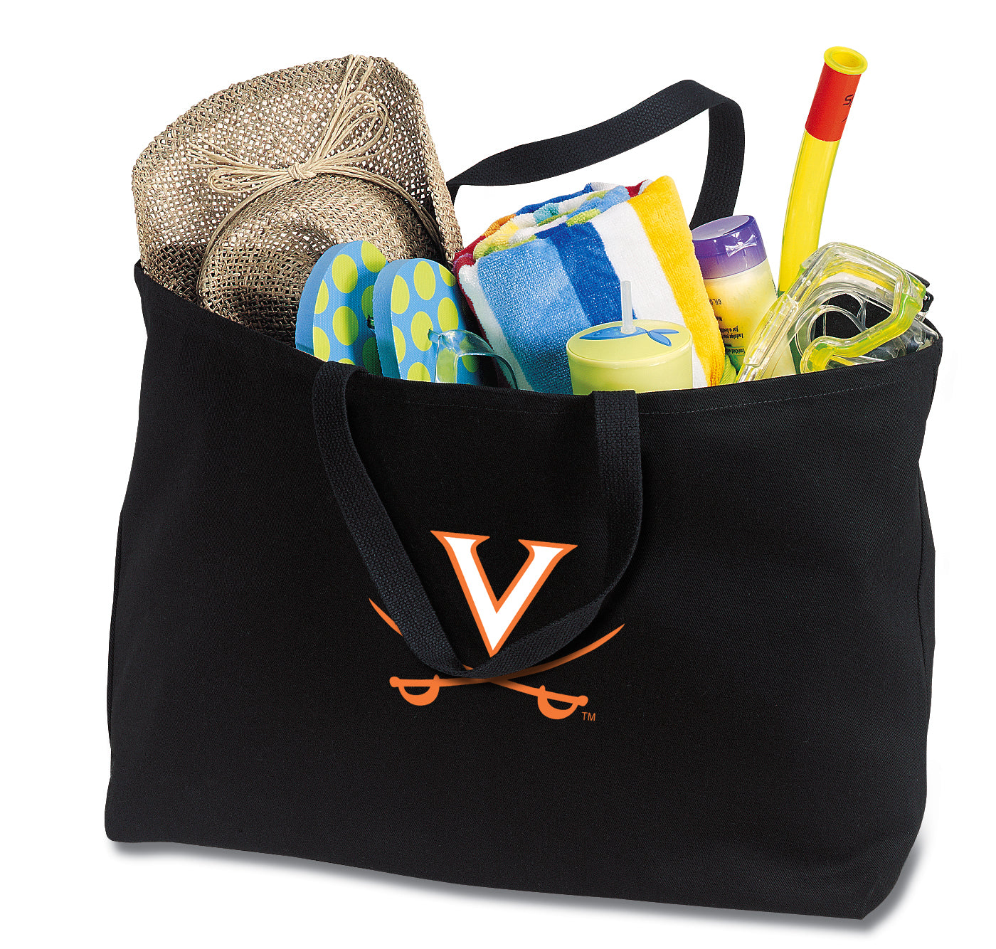 UVA Large Tote Bag University of Virginia Jumbo Tote for Beach Pool or Travel