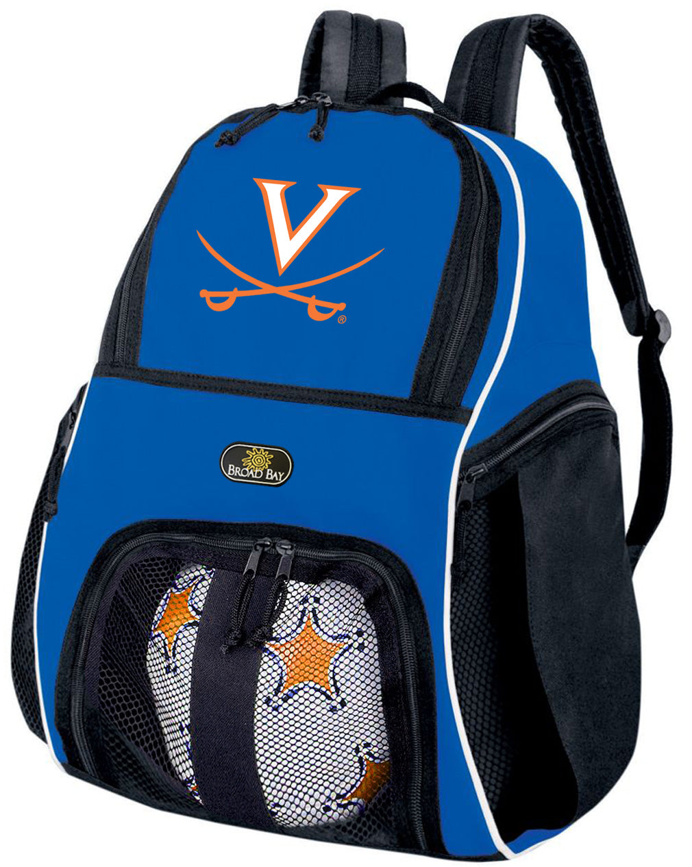 UVA Soccer Ball Backpack or University of Virginia Volleyball Sports Gear Bag