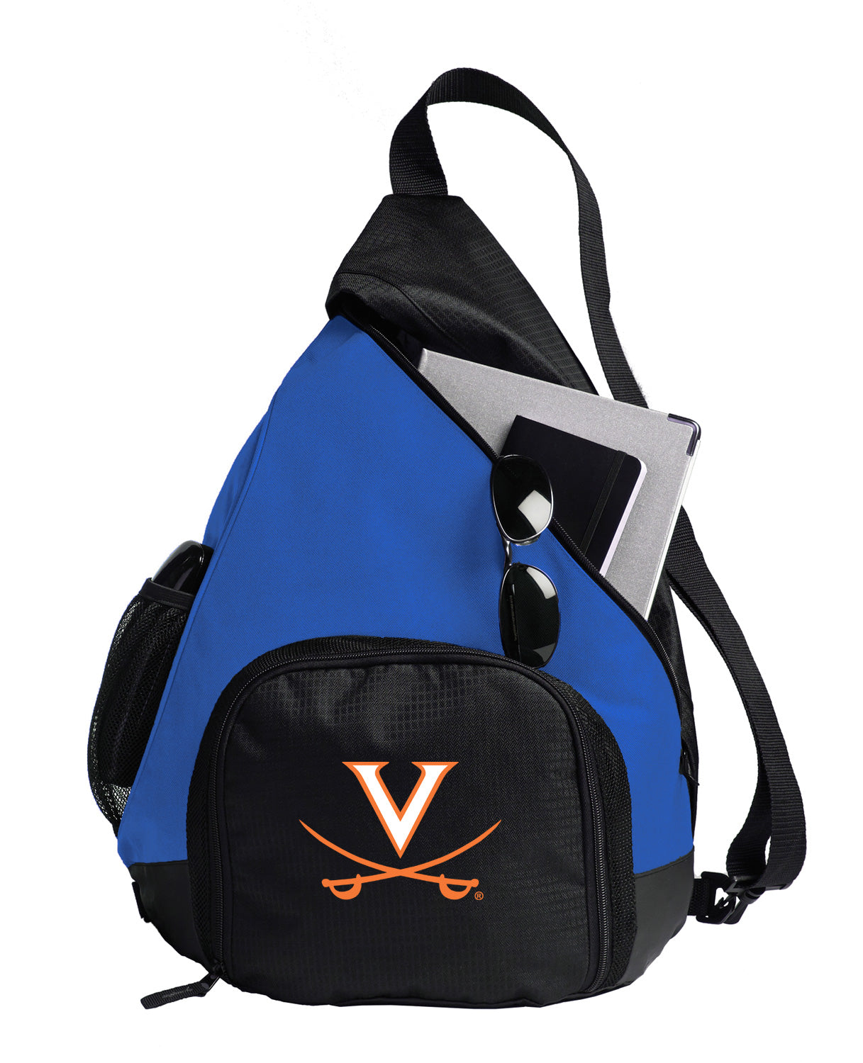 UVA Sling Backpack University of Virginia Bag with Soccer Ball or Volleyball Bag Sports Gear Compartment Practice Bag