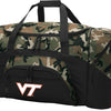 Virginia Tech Large Camo Duffel Bag VT Hokies Suitcase or Sports Gear Bag