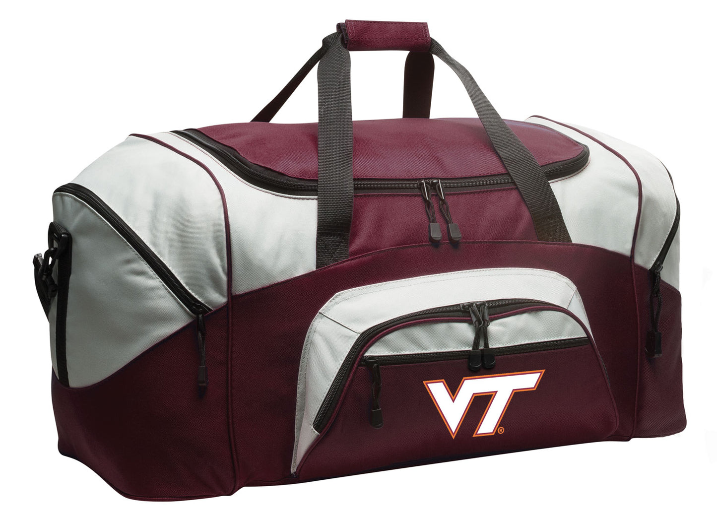 Virginia Tech Large Duffel Bag VT Hokies Suitcase Luggage Bag