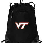 Virginia Tech Drawstring Backpack VT Hokies Cinch Pack - Mesh & Microfiber