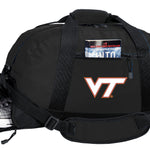 Virginia Tech Duffel Bag VT Hokies Gym or Sports Bag with Shoe Pocket