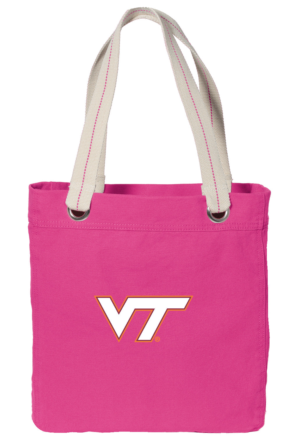 Virginia Tech Tote Bag VT Hokies Deluxe Canvas Shoulder Bag